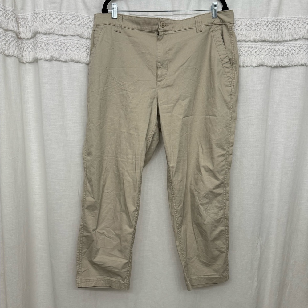 Old Navy High Waisted OGC Chino Pants Tan - Picture 3 of 6